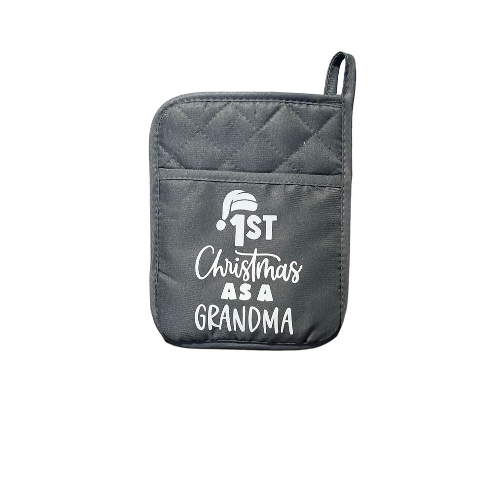 Pot Holder/ Hot-pad 1st Christmas as a Grandma